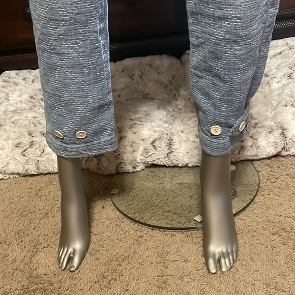 FREE PEOPLE SASHIKO STITCHED RELAXED JEANS - Picture 9 of 15